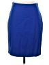 J.Crew 100% Wool Solid Blue Wool Skirt Size 2 (petite) - photo 1