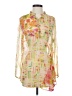 Berek 100% Silk Yellow 3/4 Sleeve Silk Top Size S - photo 1
