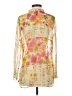 Berek 100% Silk Yellow 3/4 Sleeve Silk Top Size S - photo 2