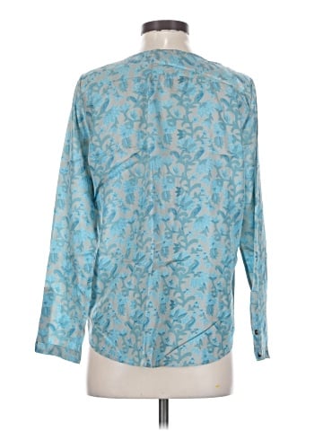Calypso St. Barth Long Sleeve Silk Top (view 2)