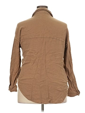 Blush 3/4 Sleeve Button-Down Shirt (view 2)