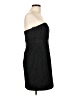 Chequer 100% Polyester Black Cocktail Dress Size 12 - photo 4