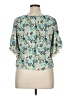 I.N. Studio Teal Short Sleeve Blouse Size XL Petite - photo 2