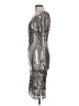 Betsy & Adam 100% Polyester Metallic Silver Cocktail Dress Size 10 - photo 5