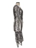 Betsy & Adam 100% Polyester Metallic Silver Cocktail Dress Size 10 - photo 4