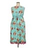 April Cornell Floral Blue Cocktail Dress Size XXL - photo 2
