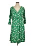 Kasper Print Green Casual Dress Size 1X - photo 1