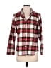 Hanna Andersson 100% Cotton Plaid Pink Red Long Sleeve Button-Down Shirt Size S - photo 1