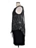 Connected Apparel Silver Cocktail Dress Size 16 - photo 5
