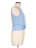 LA Made Blue Sleeveless Top Size L - photo 4