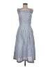 JOA Stripes Blue Casual Dress Size M - photo 1