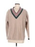 Madewell Chevron-herringbone Tan Wool Pullover Sweater Size M - photo 1