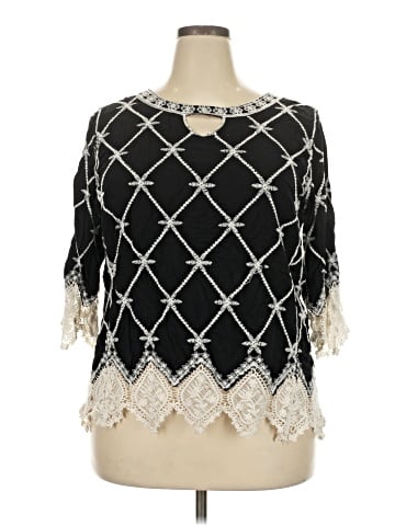 Cato 3/4 Sleeve Blouse (view 1)
