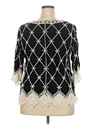 Cato 3/4 Sleeve Blouse (view 2)