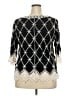 Cato 100% Rayon Black 3/4 Sleeve Blouse Size 18W - 20W - photo 2