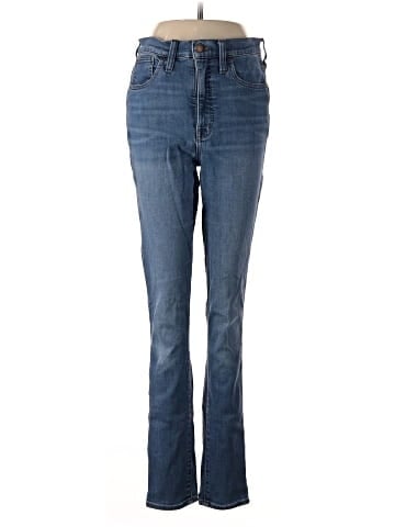 Madewell Tall 10" High-Rise Roadtripper Supersoft Jeans in Playford Wash (view 1)