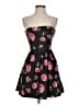 Forever 21 100% Polyester Floral Black Cocktail Dress Size S - photo 1