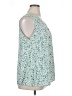 BLOOMCHIC 100% Polyester Teal Sleeveless Blouse Size 14 - 16 - photo 4