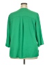 Talbots 100% Polyester Green 3/4 Sleeve Blouse Size 2X - photo 2