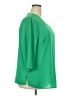 Talbots 100% Polyester Green 3/4 Sleeve Blouse Size 2X - photo 4