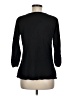One World 100% Cotton Black Long Sleeve Blouse Size M - photo 2