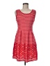 Max Studio Stripes Red Casual Dress Size M - photo 1