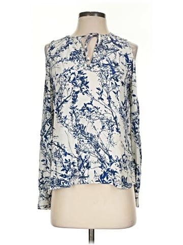 Parker Long Sleeve Silk Top (view 1)