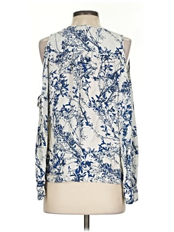 Parker Long Sleeve Silk Top (view 2)