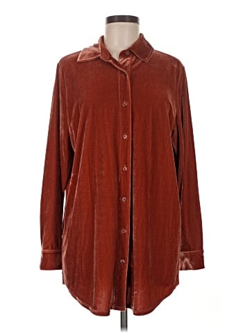 Soft Surroundings Long Sleeve Button-Down Shirt (view 1)