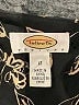 Talbots 100% Polyester Black Short Sleeve Blouse Size 12 - photo 7