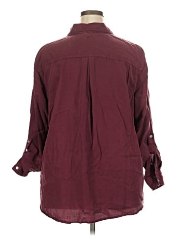 DKNY Jeans 3/4 Sleeve Button-Down Shirt (view 2)