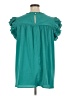Entro 100% Polyester Teal Short Sleeve Blouse Size 1X - photo 2
