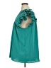 Entro 100% Polyester Teal Short Sleeve Blouse Size 1X - photo 5