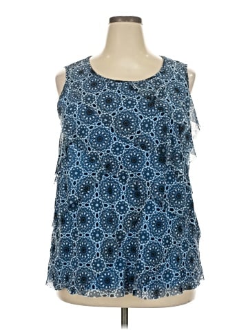 Roz & Ali Sleeveless Blouse (view 1)