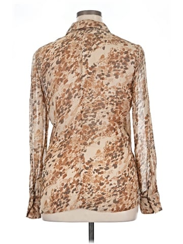 Dana Buchman Long Sleeve Silk Top (view 2)