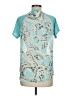 Wishful Park 100% Polyester Teal Short Sleeve Blouse Size M - photo 2