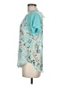 Wishful Park 100% Polyester Teal Short Sleeve Blouse Size M - photo 5