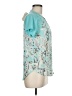 Wishful Park 100% Polyester Teal Short Sleeve Blouse Size M - photo 4