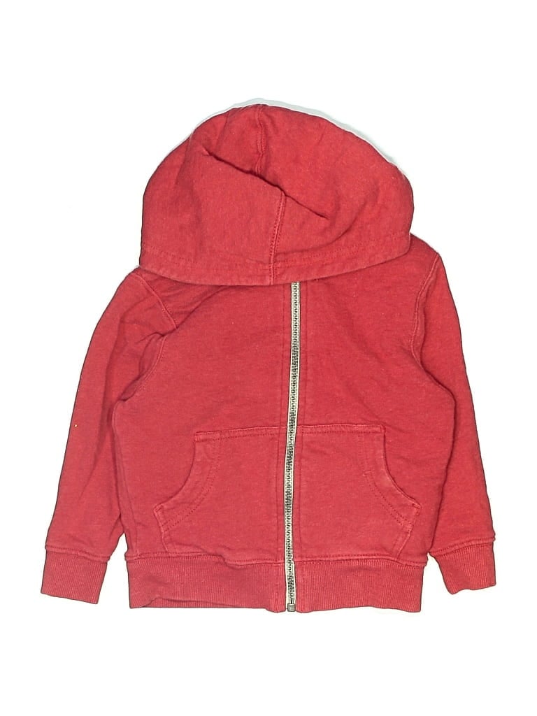 Pre-owned Hanna Andersson Kids' Zip Up Hoodie In Red