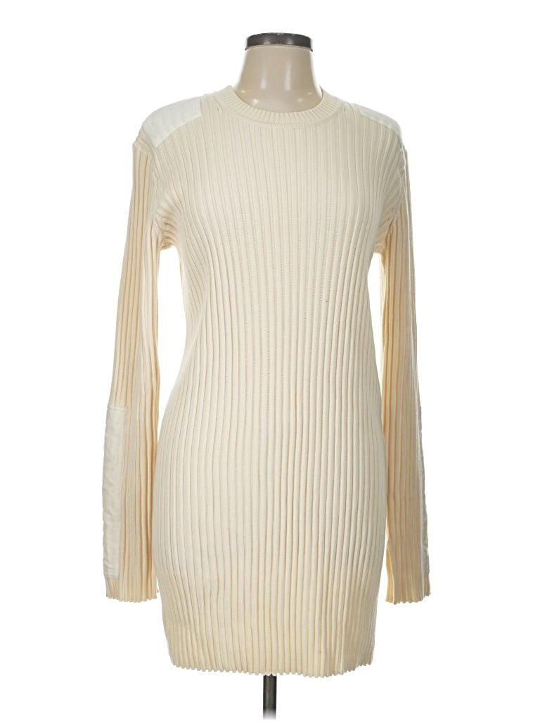 Pre-owned Helmut Lang Casual Dress In Ivory