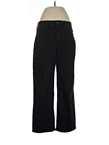 Madewell The Curvy Perfect Vintage Wide-Leg Jean in Black Rinse Wash (view 1)
