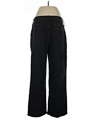 Madewell The Curvy Perfect Vintage Wide-Leg Jean in Black Rinse Wash (view 2)