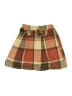 Unbranded 100% Polyester Plaid Brown Skirt Size 8 - photo 1