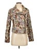 Free People 100% Polyester Floral Gold Jacket Size 6 - photo 1