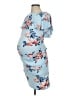 Pink Blush Floral Blue Casual Dress Size S (estimated) - photo 1