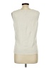 MULTIPLES Ivory Sleeveless T-Shirt Size L - photo 2
