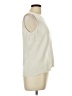 MULTIPLES Ivory Sleeveless T-Shirt Size L - photo 4