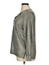 Kim & Cami Metallic Silver Long Sleeve Blouse Size XL - photo 5