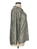 Kim & Cami Metallic Silver Long Sleeve Blouse Size XL - photo 4