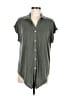 Green Envelope Gray Sleeveless Button-Down Shirt Size M - photo 1